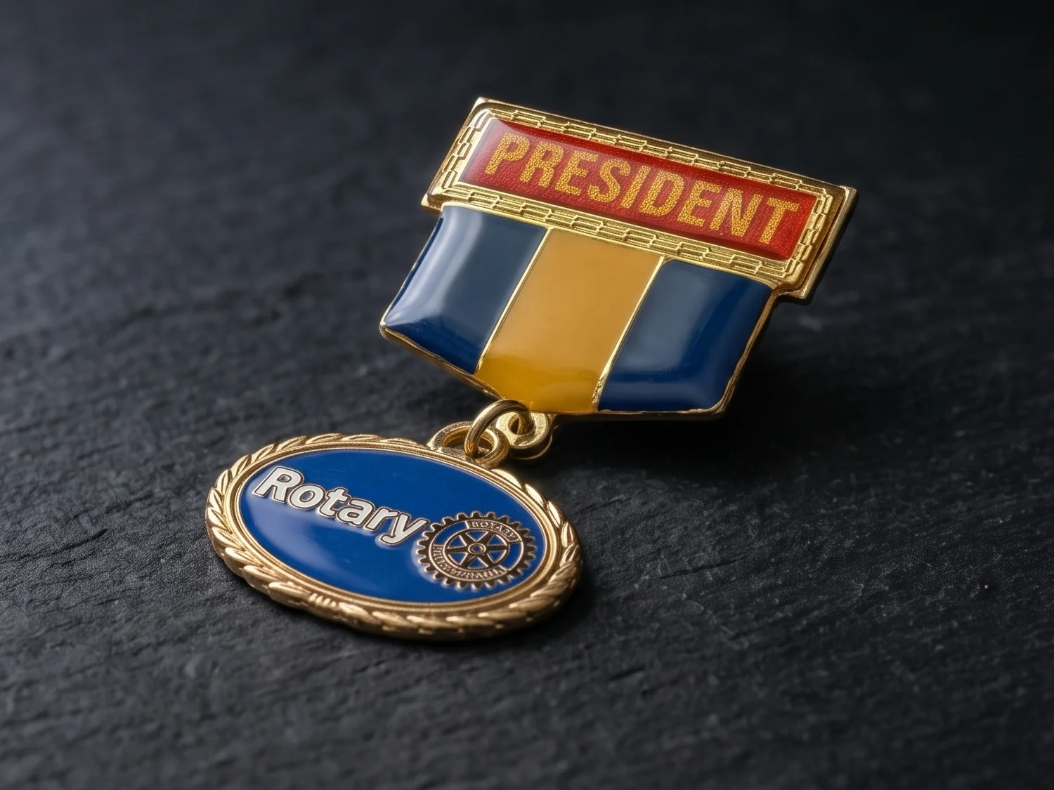 President Ribbon Badge with Rotary Medallion